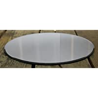 Soporte redondo para velas- cristal espejado (30 cm)
